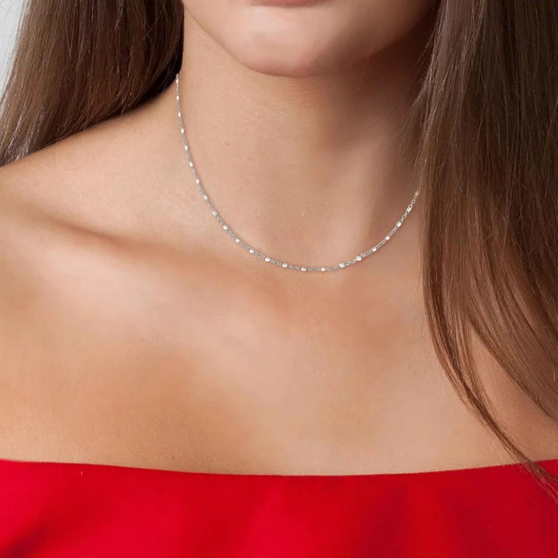 Collier femme B2380-BLANC - Angèle M  | 3 Suisses