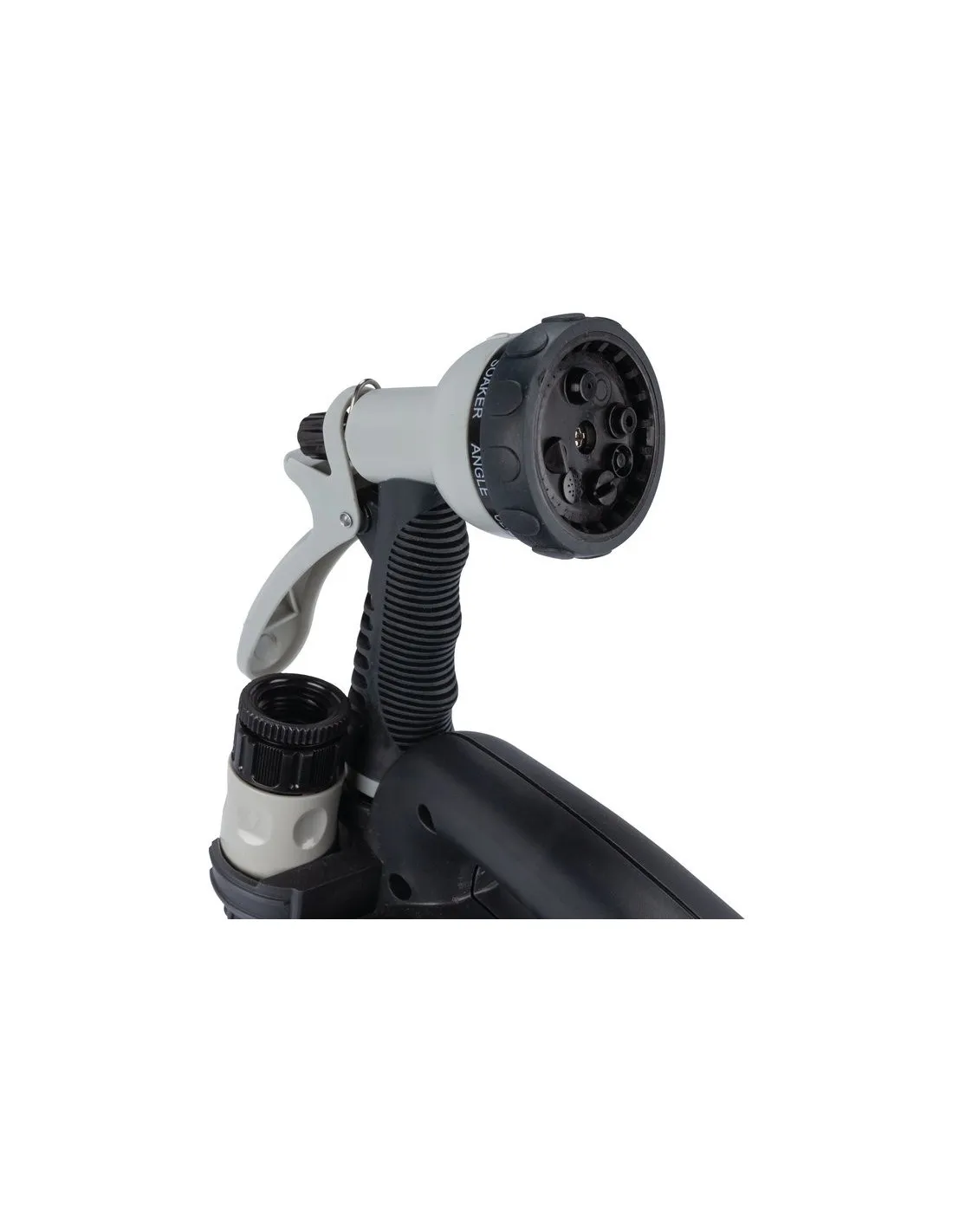 Dévidoir enrouleur portable pour tuyau d'arrosage 10 m avec pistolet et raccord - CAP VERT
