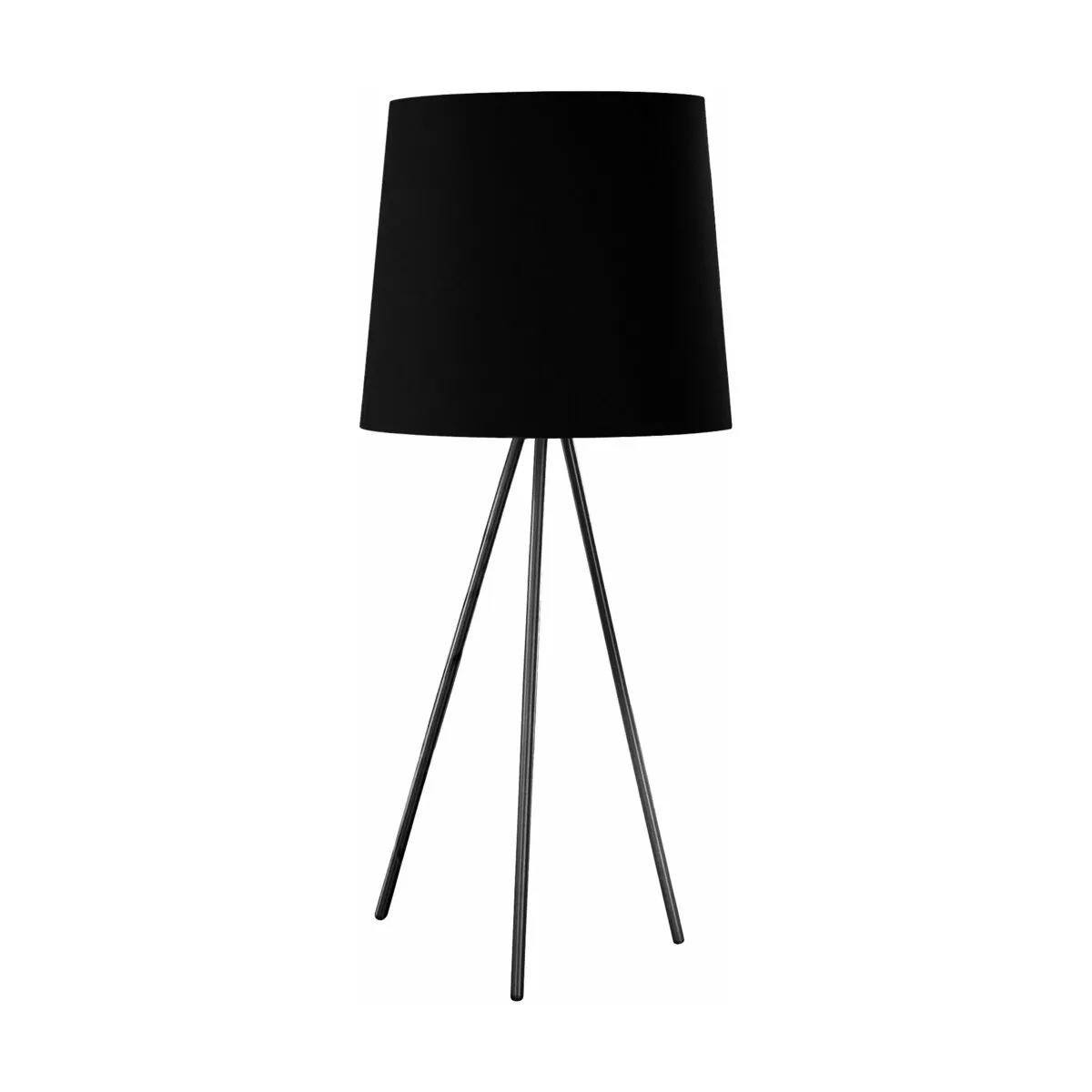 Lampadaire en aluminium et tissu noir 192 cmEva