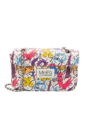 Minipa' Graffiti Sac Avec Rabat Épaule Blanc - Achetez À Prix Outlet!