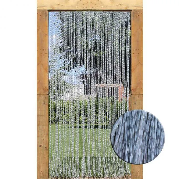 Rideau de porte Zara, gris, 100 x 220 cm | MarketOnWeb