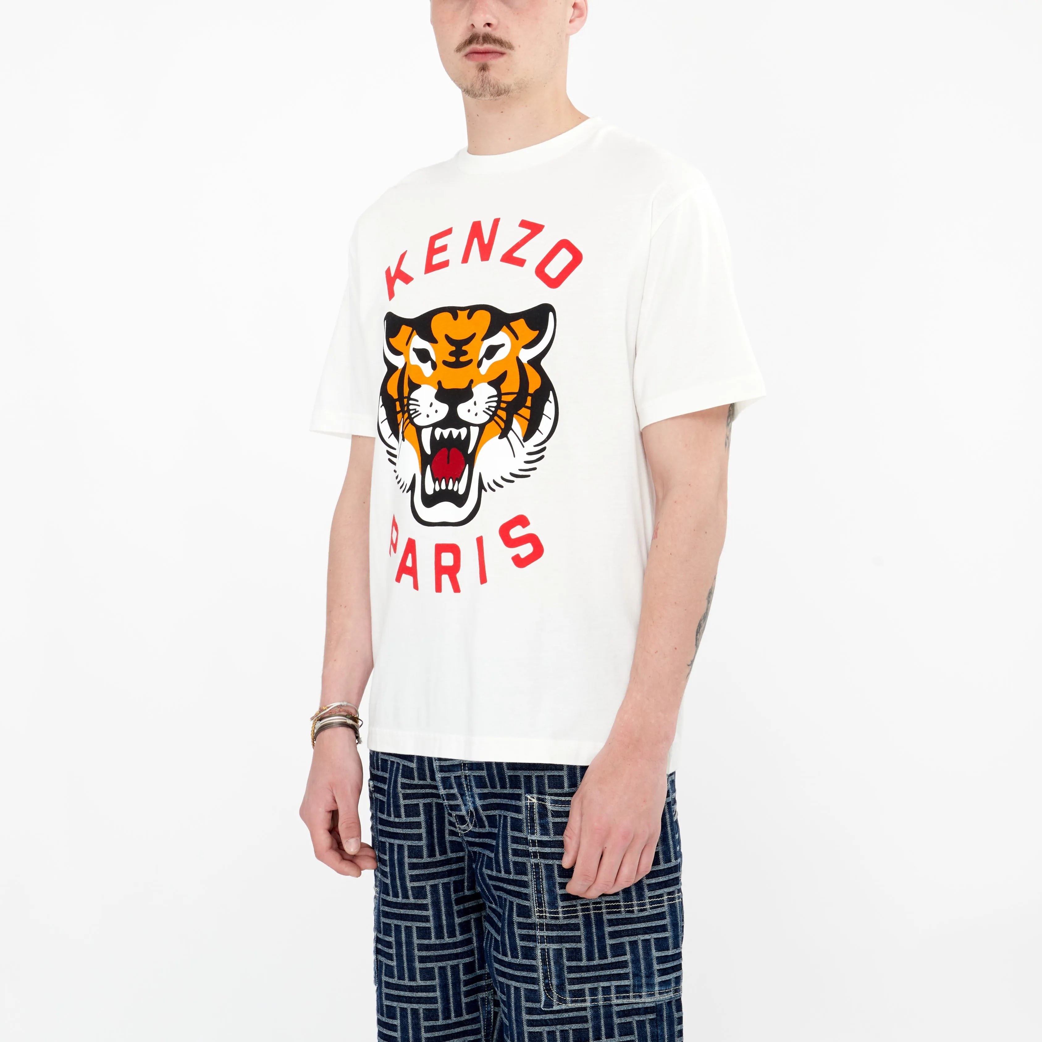 T-shirt Kenzo Lucky Tiger Blanc
