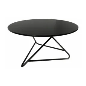 Table tribeca h41 - ø80 plateau noir